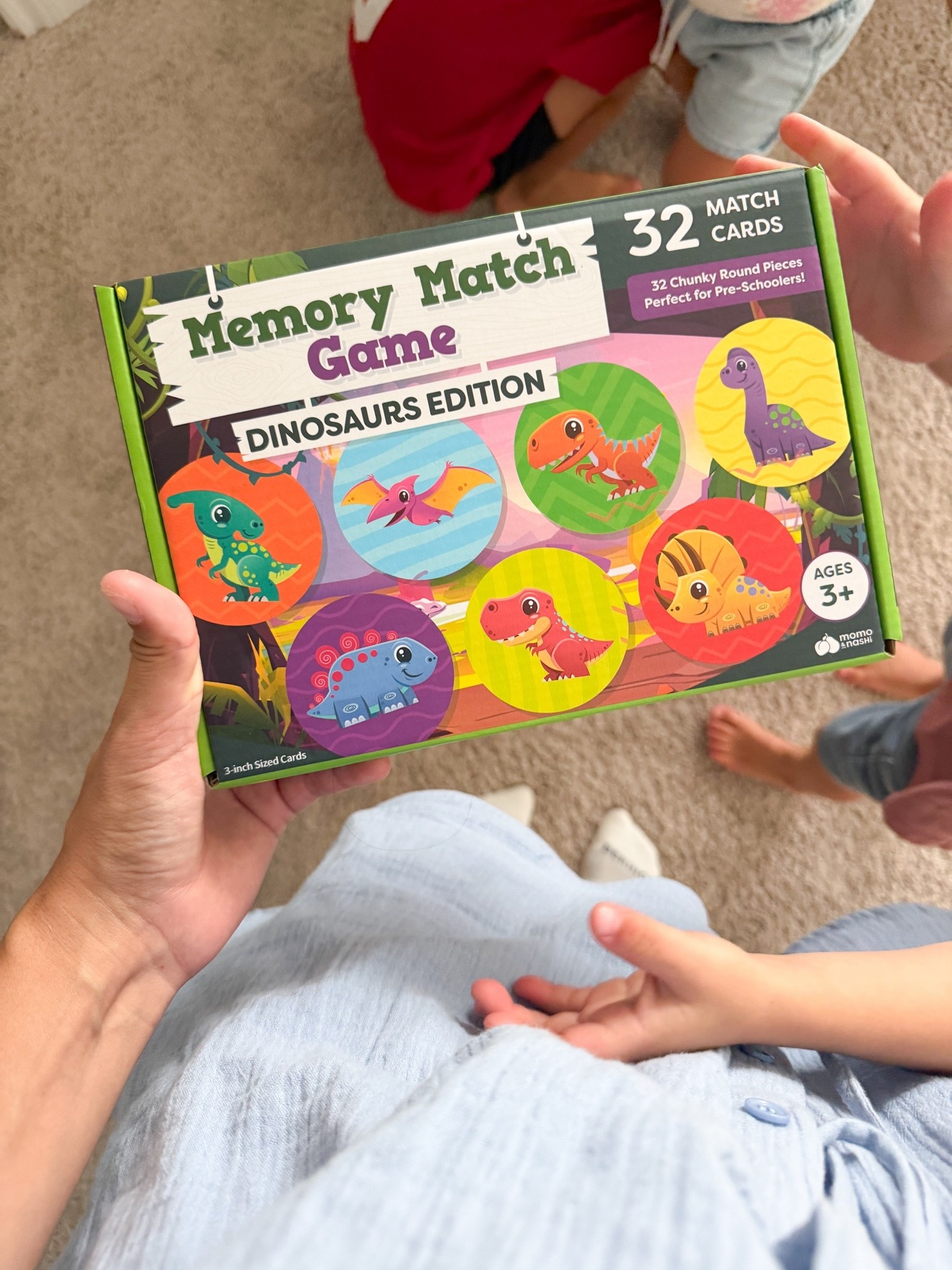 got this memory game for my 3 && 4 year old toddler boys and it’s been a hit! 
-
Momo & Nashi Dinosaur Toys for Kids 3-5 Matching Game - 32pc Dinosaur Games for Kids Memory Game - Kindergarten Preschool Educational Toys - Gifts for 3 Year Old Boys & Girls
-
90s kids, 90s kid summer, toddler boy games, toddler boy birthday gift ideas, screen free toddler activities

#LTKKids