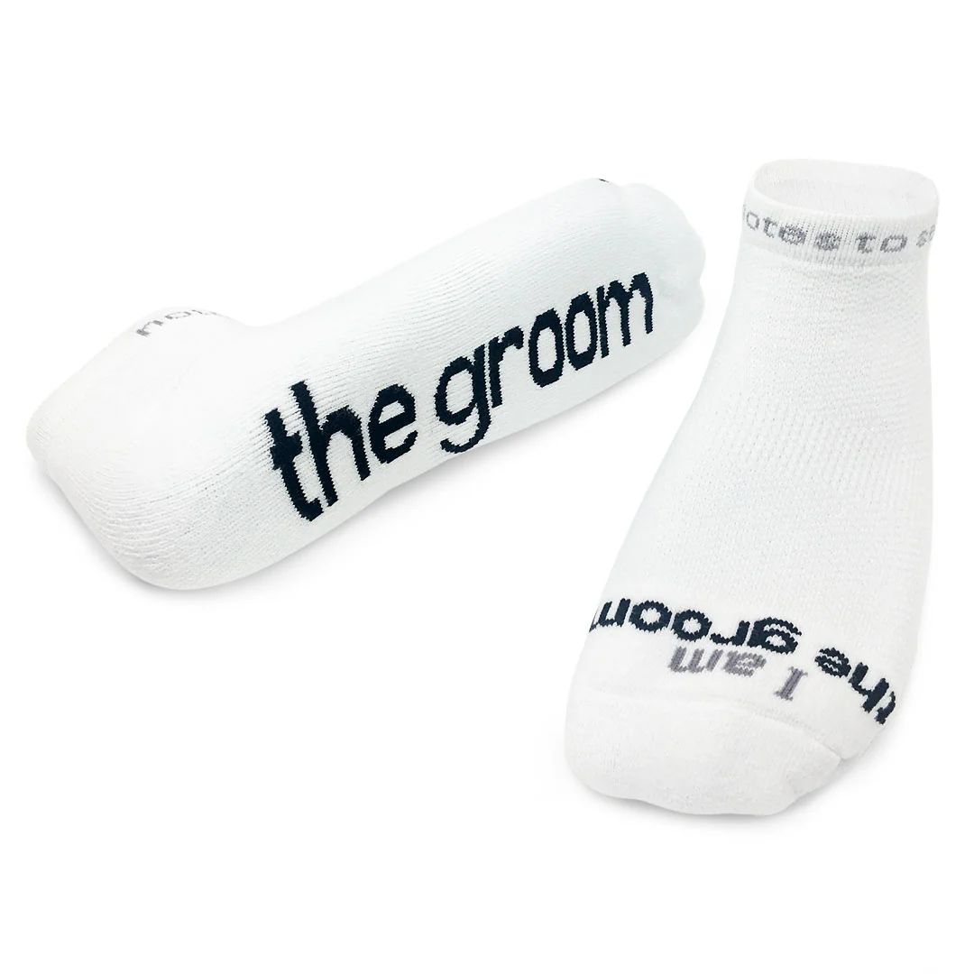 I am the groom® white low-cut socks | notes to self