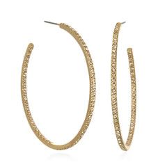 Pavé Hoop Earrings | Sequin