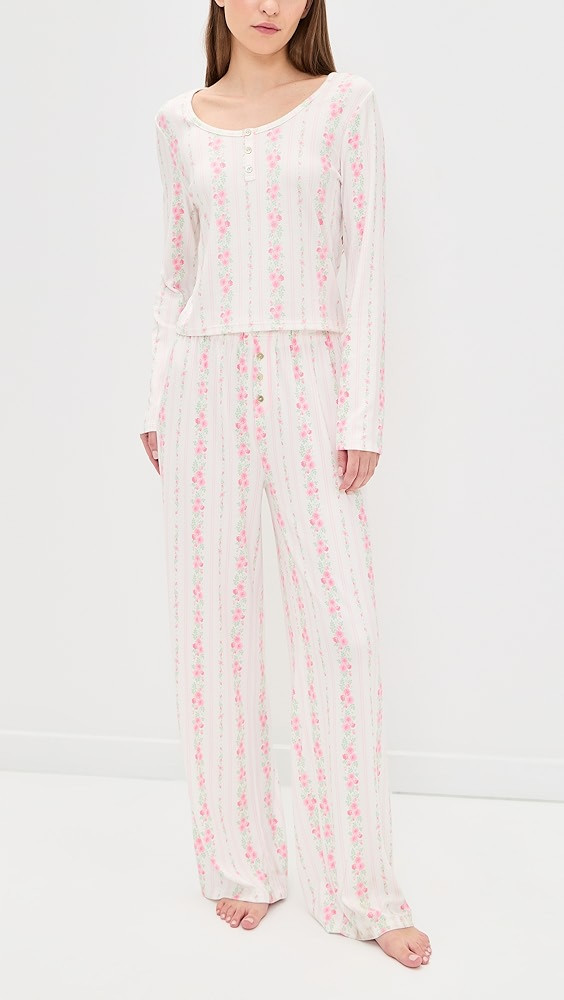 Roses Are Pink Pajama Set | Shopbop
