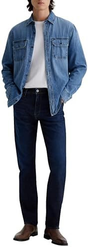 AG Adriano Goldschmied Men's Everett SUD Slim Straight Jeans 34" | Amazon (US)