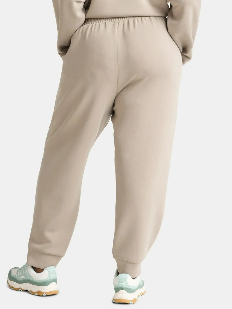 Avia Women's and Women's Plus ScubaKnit Pleat Joggers with Pockets, Size XS-4X | Walmart (US)