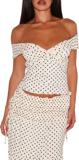 Denali Off the Shoulder Polka Dot Top | Nordstrom