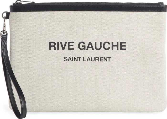 Rive Gauche Canvas Pouch | Nordstrom