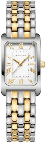 Watches for Women Vintage Bracelet Roman Dial Rectangular Case Gold Watch Waterproof with Tools | Amazon (US)