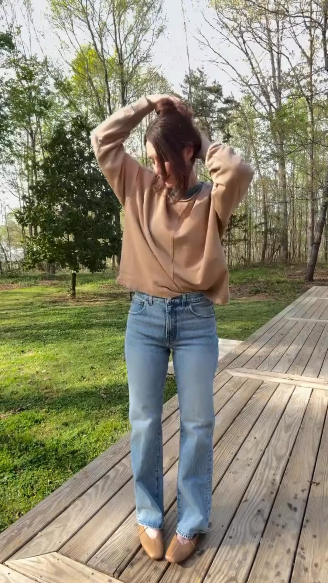 Wearing the 27” tall jeans. These are so very comfortable!

#LTKSeasonal #LTKOver40 #LTKootd
