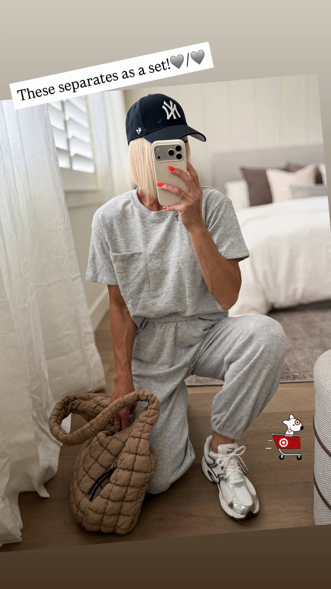 Softest pocket sweat shirt and joggers— size down in both! 
Trainers, quilted bag and hat

#LTKmomlife #LTKselfcare #LTKOver40