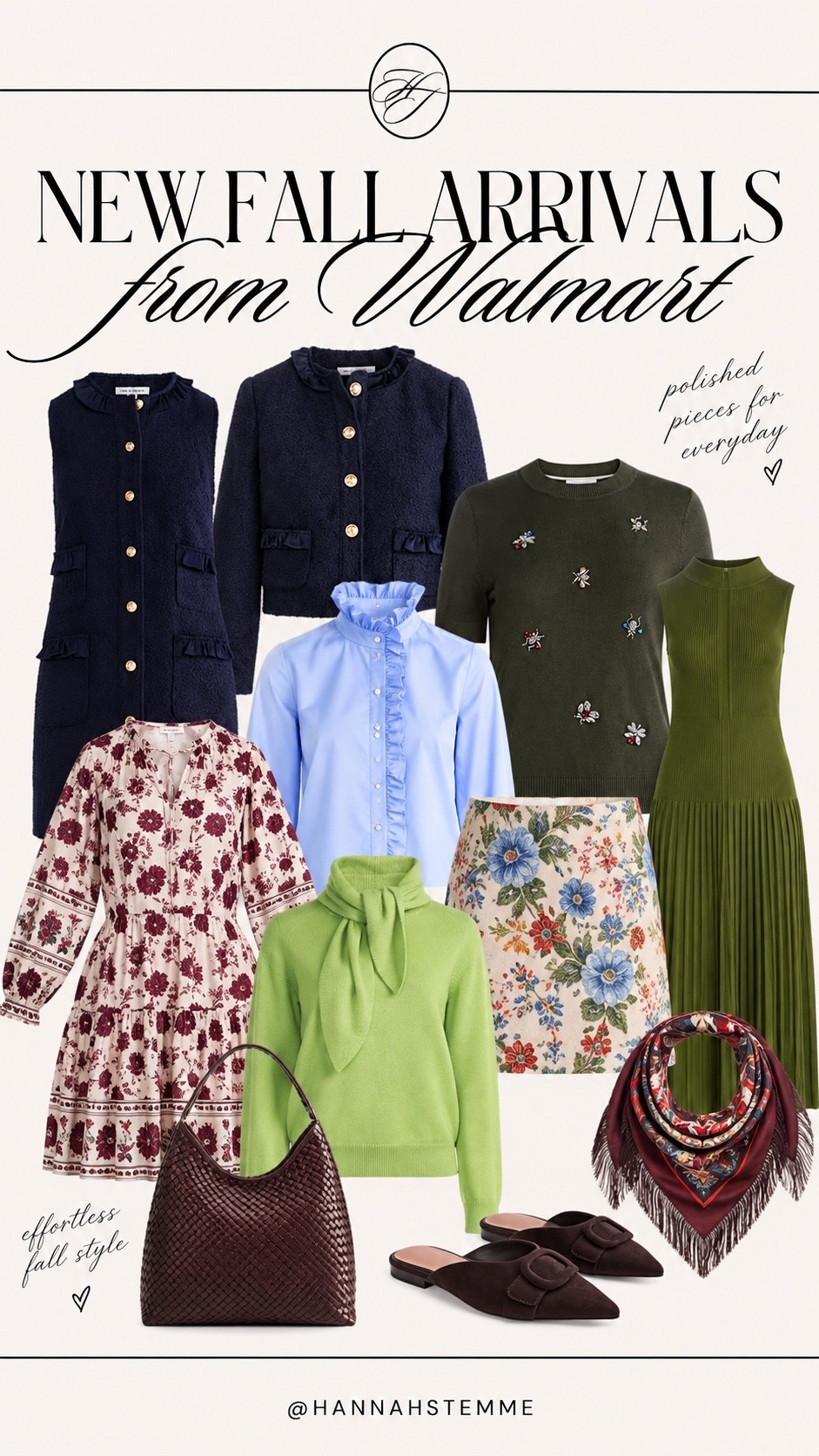 Walmart’s fall new arrivals are SO good right now 🍂🤎 Think polished workwear, easy dresses, cozy knits + those little accessories that make an outfit feel finished—all at Walmart prices. These are the pieces I’d grab now to start transitioning your closet into fall! #WalmartFashion #WalmartFinds #FallFashion #FallOutfits #WorkwearStyle #LTKStyleTip