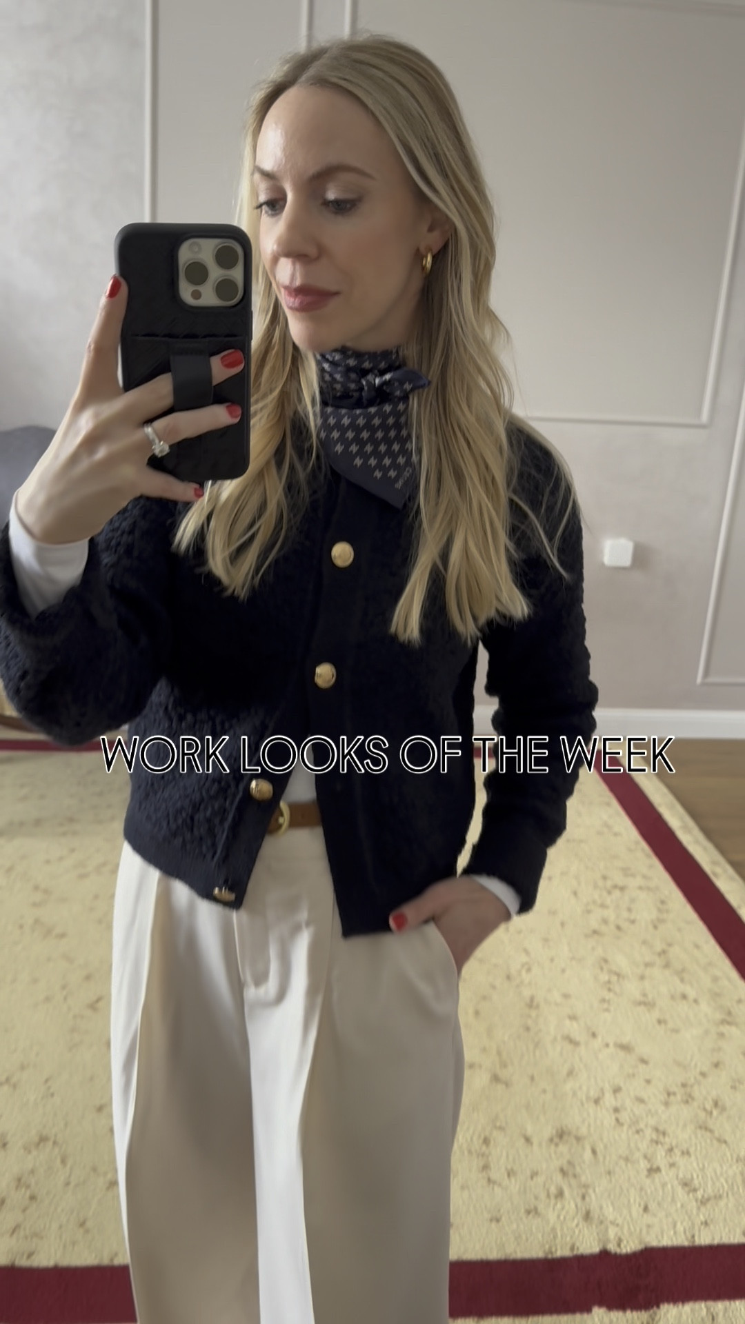 Work wear looks of the week, office style, H&M trousers, cream wide leg pants, office wear 

#LTKWatchNow #LTKFindsUnder100 #LTKWorkwear