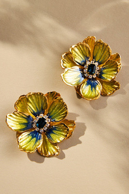 The Pink Reef Handpainted Earrings | Anthropologie (US)