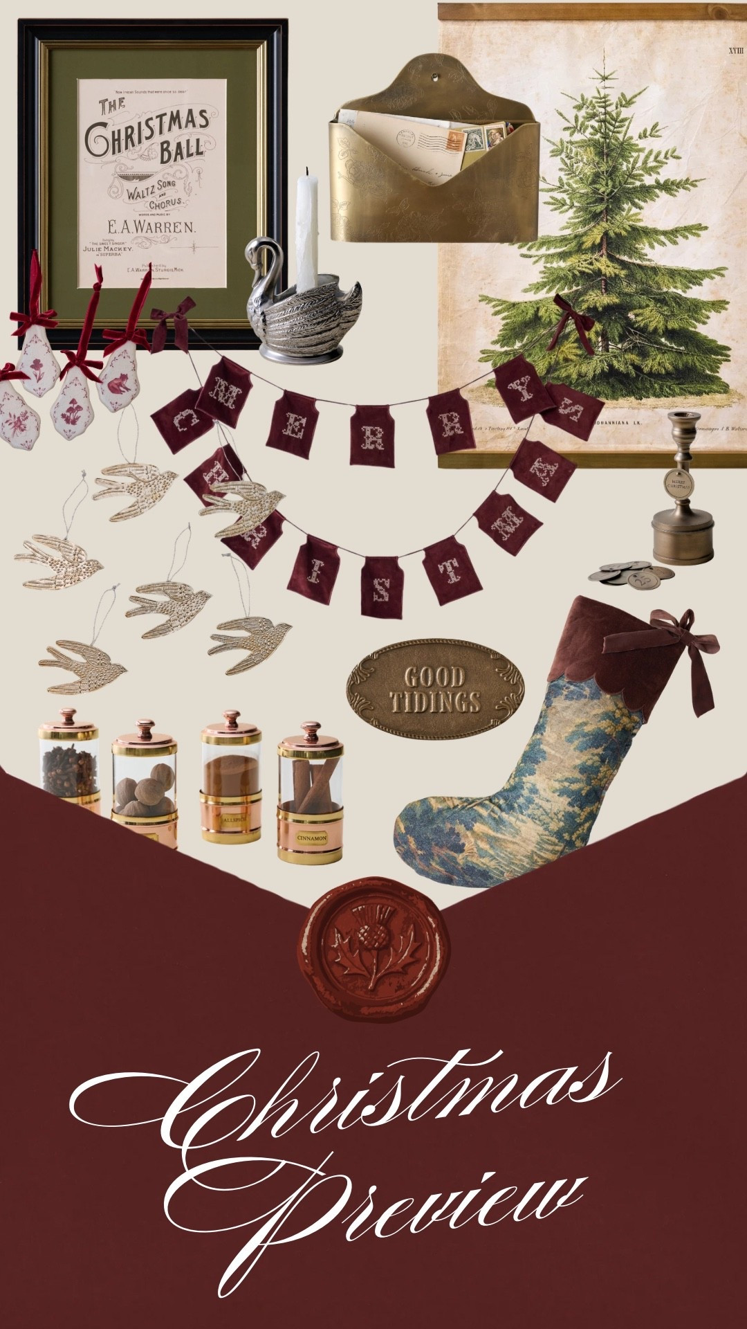 Shop my Christmas Preview for Magnolia!  Lots of rich burgundy tones, warm brass accents, and nature inspired holiday decor!  #christmasdecor #christmaspreview #christmas #magnolia #magnoliahome

#LTKSeasonal