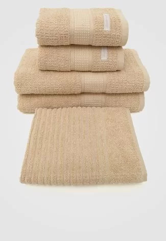 Jogo de Toalha Buddemeyer 5Pçs Delicat Bege | Dafiti (BR)