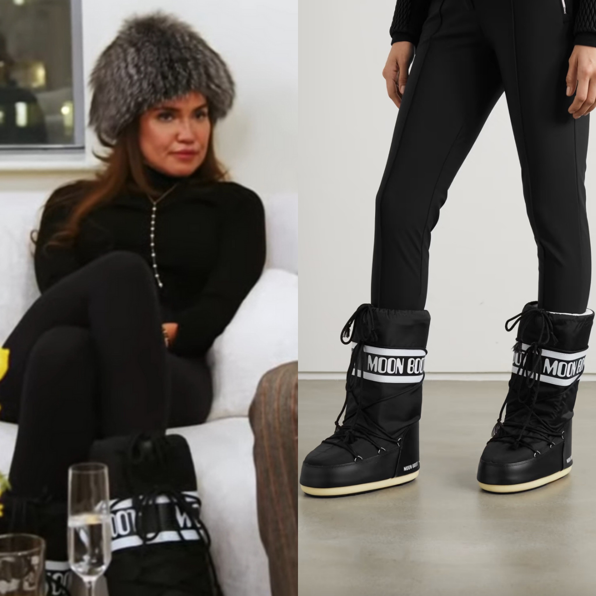 Brynn Whitfield’s Black Snow Boots 