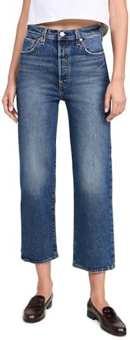 Levi's Womens Premium Ribcage Straight Ankle Jeans | Amazon (US)