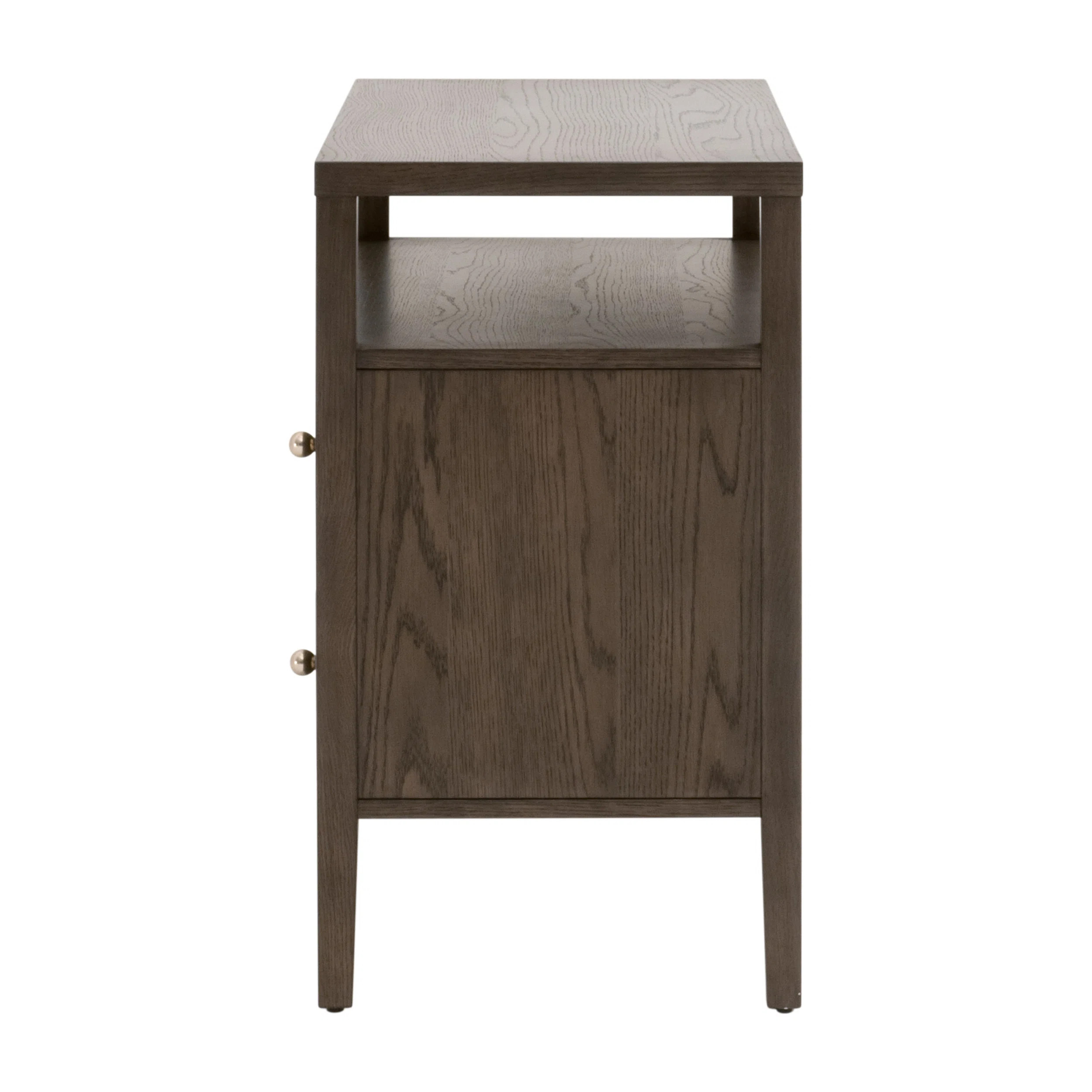 Taube Highland Open Shelf, 2-Drawer Nightstand | Wayfair North America