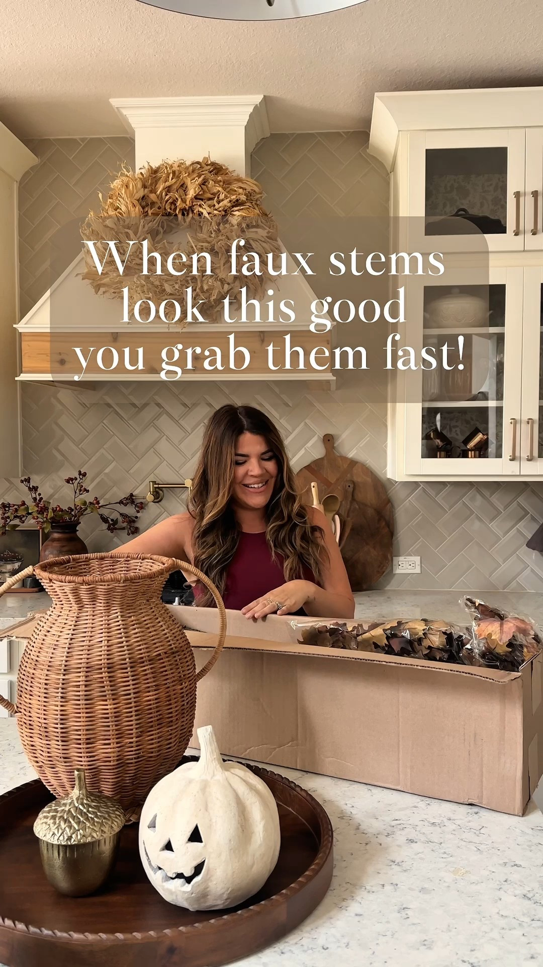 "When your faux stems look this good → you don't think twice d
+ These fall florals have the most
gorgeous colors and instantly make my kitchen feel like autumn magic. Affordable, reusable, and linked so you can grab them before they sell out!
#fallhome #FallDecor #FallFlorals #KitchenDecor
#BudgetFriendlyDecor #FauxFlorals #HomeStyling #SeasonalDecor #FallCenterpiece #DecorInspo #TouchesOfFall

#LTKU #LTKSeasonal #LTKHome