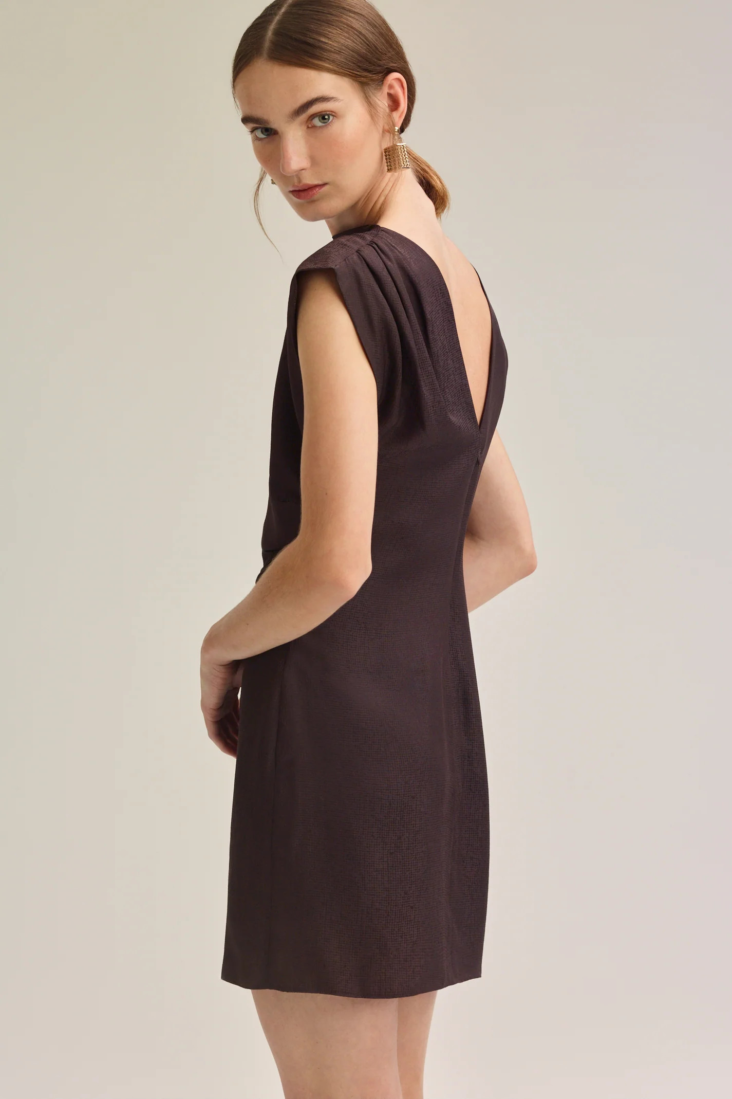 SILK JACQUARD MINI - ESPRESSO - Scanlan Theodore | Scanlan Theodore AU