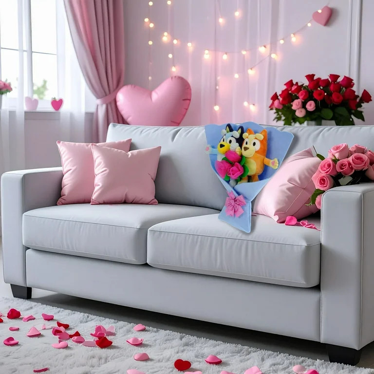 Medium Bluey & Bingo Plush Bouquet, 13", Valentine's Day by Ruz | Walmart (US)