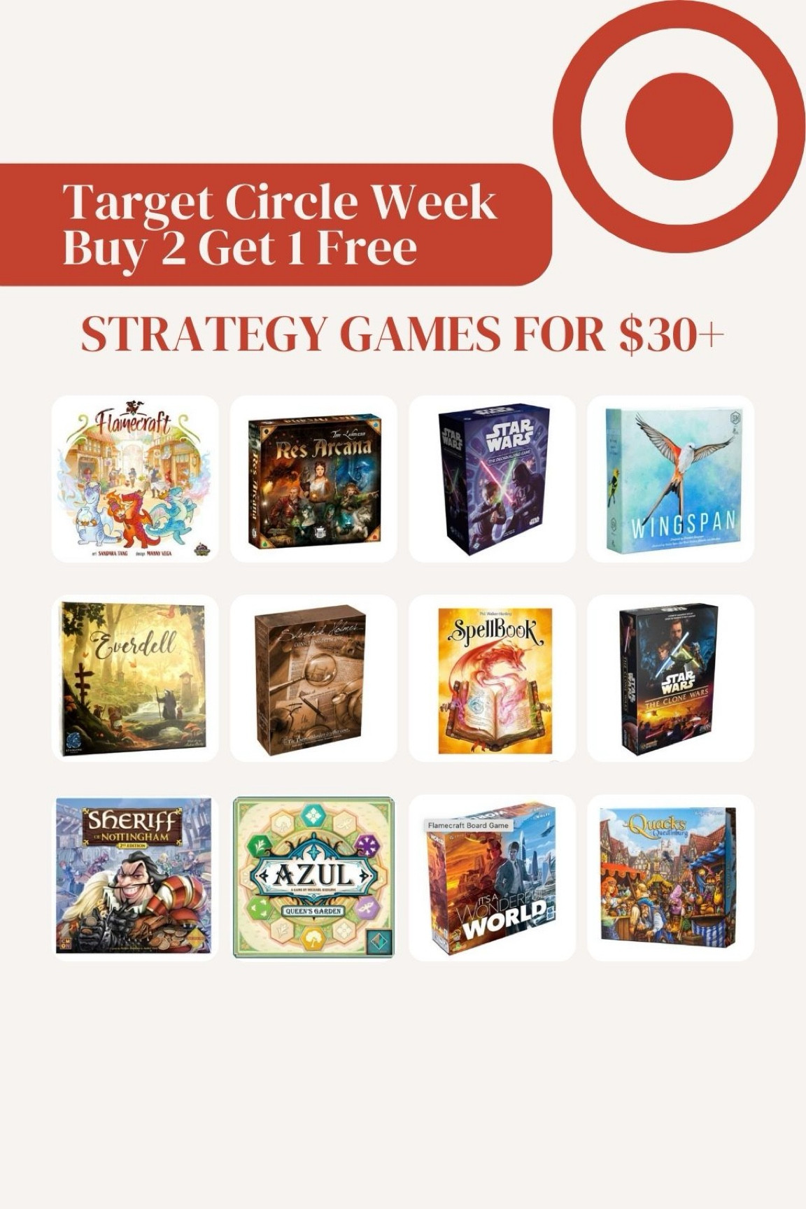 Strategy board games we love that are currently Buy 2 Get 1 FREE as part of Target Circle Week deals  

#LTKFamily #LTKHome #LTKFindsUnder100