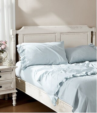 Shabby Chic Signature by Shabby Chic 400-Thread Count Ruffled Sateen Sheet Set | Dillard's | Dillard's