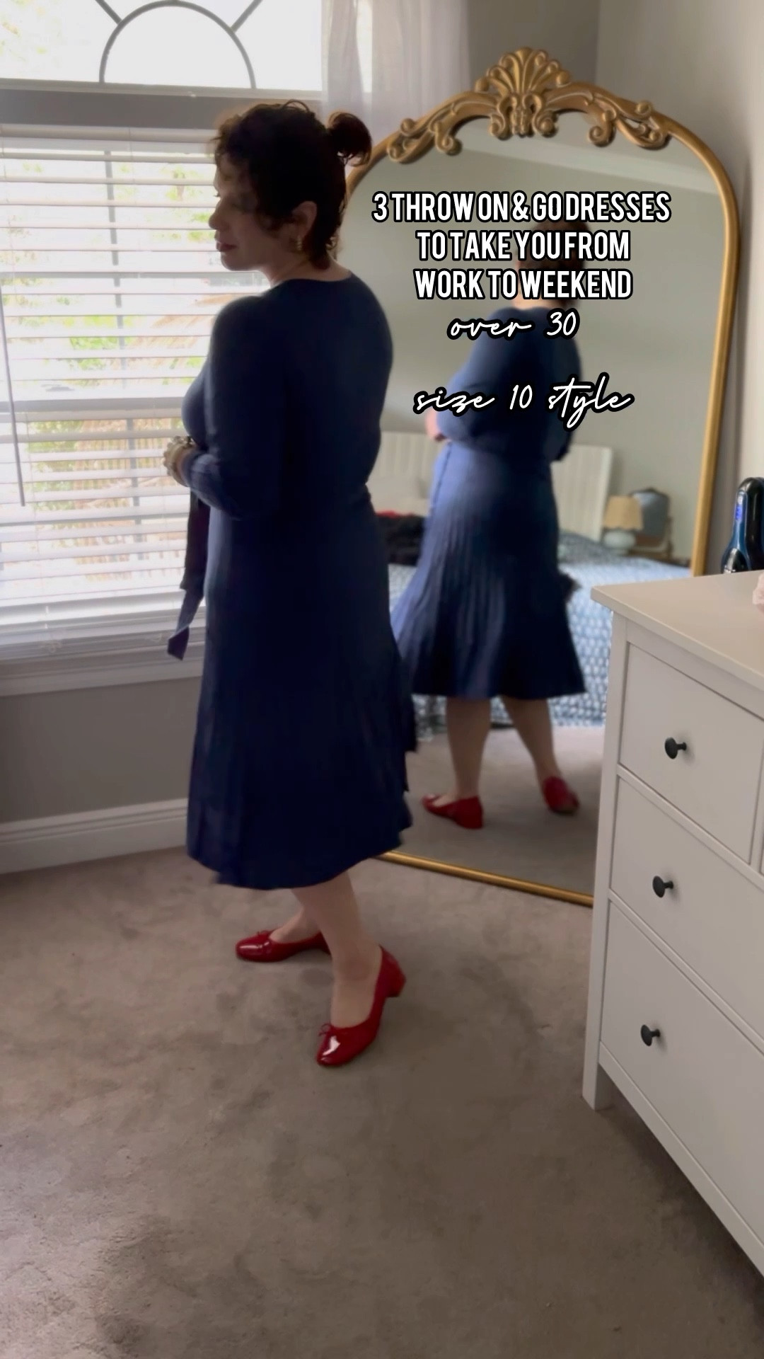 Wearing a size medium in all of these Amazon work to weekend dresses! Would be cute for weddings or Christmas parties too with different accessories. 💕 Size up if you’re busty though- not a lot of stretch in any of these. I’m a size 10 in jeans/medium in bottoms/tops. 

#LTKMidsize #LTKWedding #LTKWorkwear