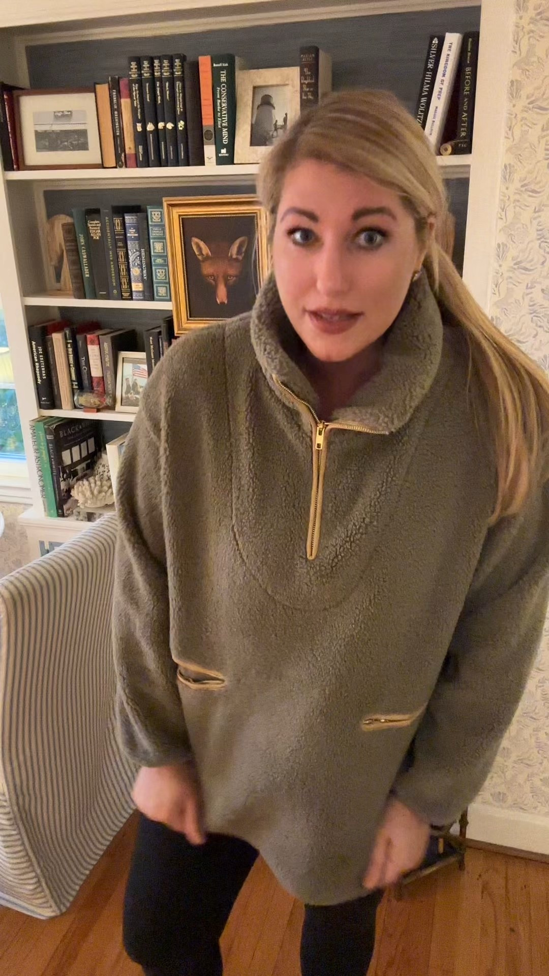 Well, the fall chill hit hard today! I pulled out this shearling half zip for my outdoor walk today. It’s one of my most worn pullovers with leggings.

#LTKActive #LTKTall #LTKOver40