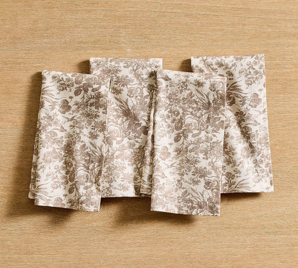 Sorrel Toile Organic Cotton Napkins - Set of 4 | Pottery Barn (US)