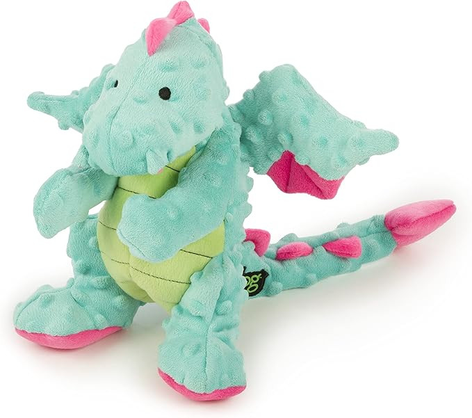 goDog Dragons Squeaker Plush Dog Toy with Chew Guard Technology - Soft & Durable, Chew Resistant ... | Amazon (US)