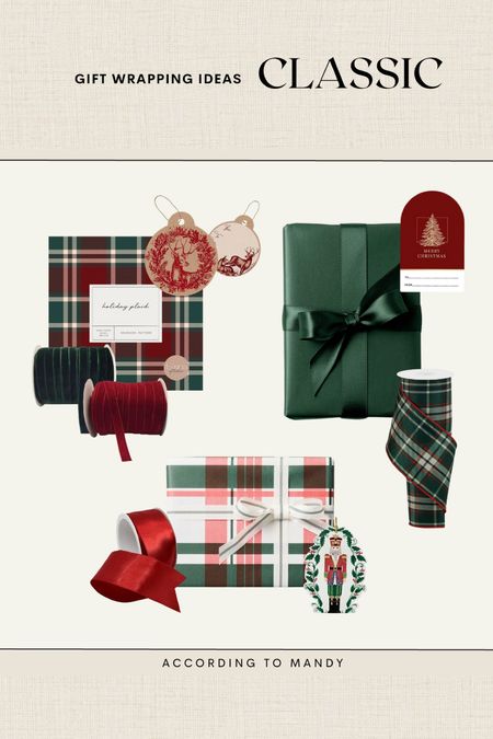 Gift Wrapping Ideas : Classic

Holiday inspo, festive, seasonal, red, green, gold, white, beige, satin, velvet, ribbon, tags, bells, floral, plaid, burlap, reindeer, nutcracker, Santa

#LTKHoliday #LTKGiftGuide #LTKSeasonal