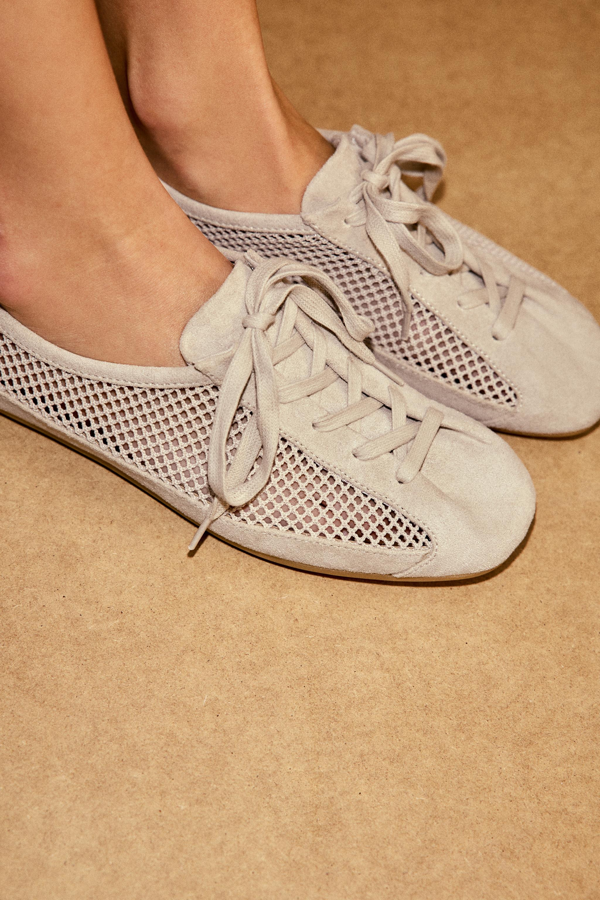 MESH PULL TAB SNEAKERS | Zara US