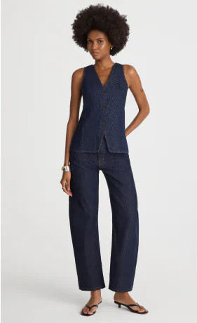Petite Darted Barrel-Leg in Vintage Canvas | Madewell