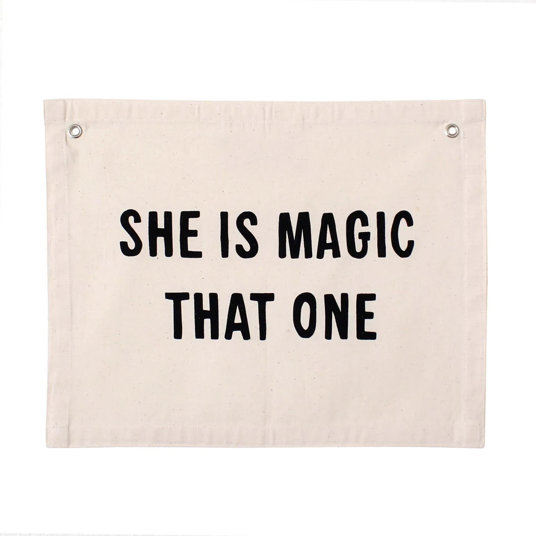 She is Magic That One Banner Natural  Canvas Wall Flag  Wall - Etsy | Etsy (US)