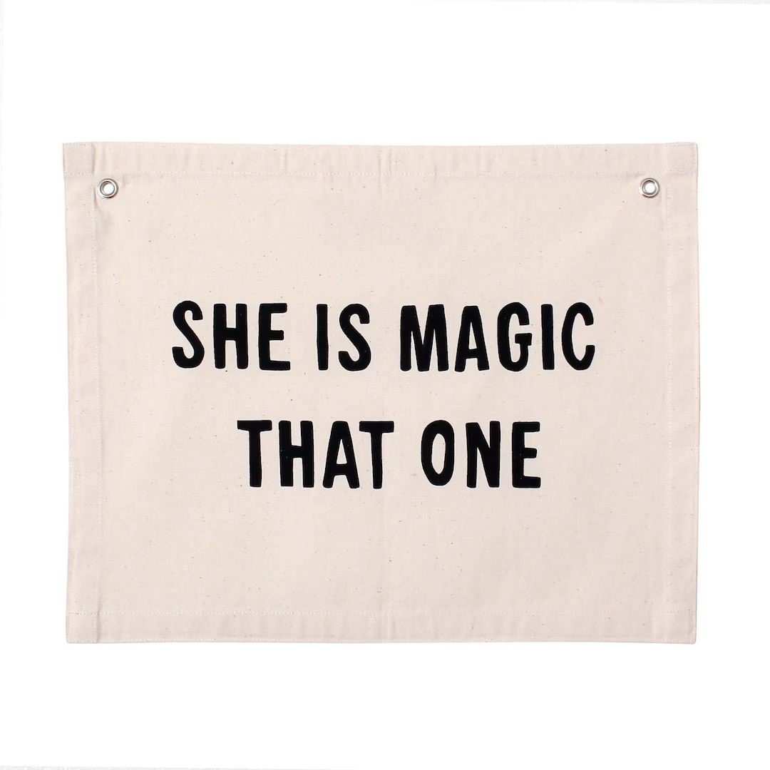 She is Magic That One Banner Natural  Canvas Wall Flag  Wall - Etsy | Etsy (US)