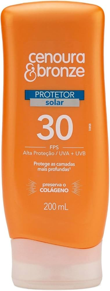 Protetor Solar Fps30 200ml, Cenoura e Bronze | Amazon (BR)