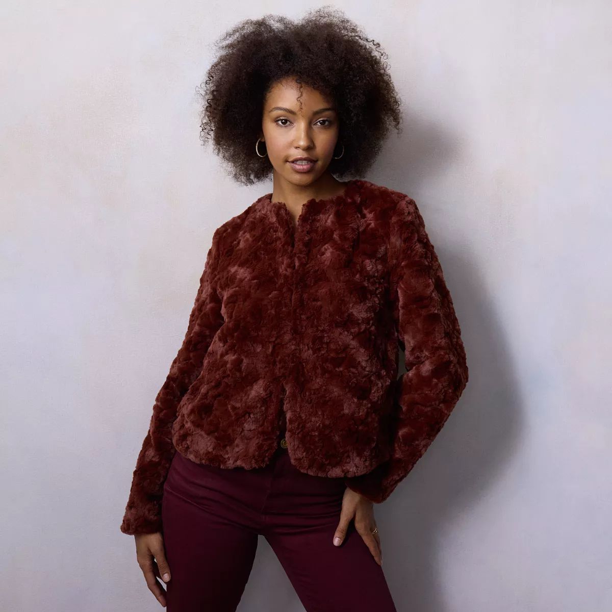 Women's LC Lauren Conrad Faux Fur Jacket | Kohl's