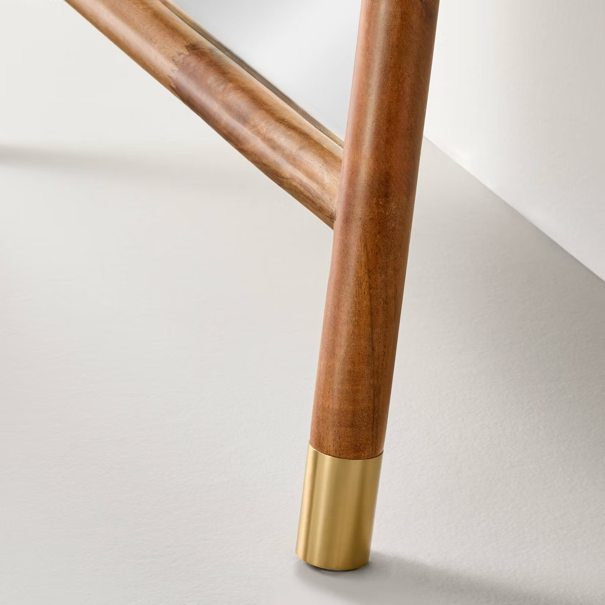 72"x24" Wood Floor Mirror with Brass Feet - Hearth & Hand™ with Magnolia | Target