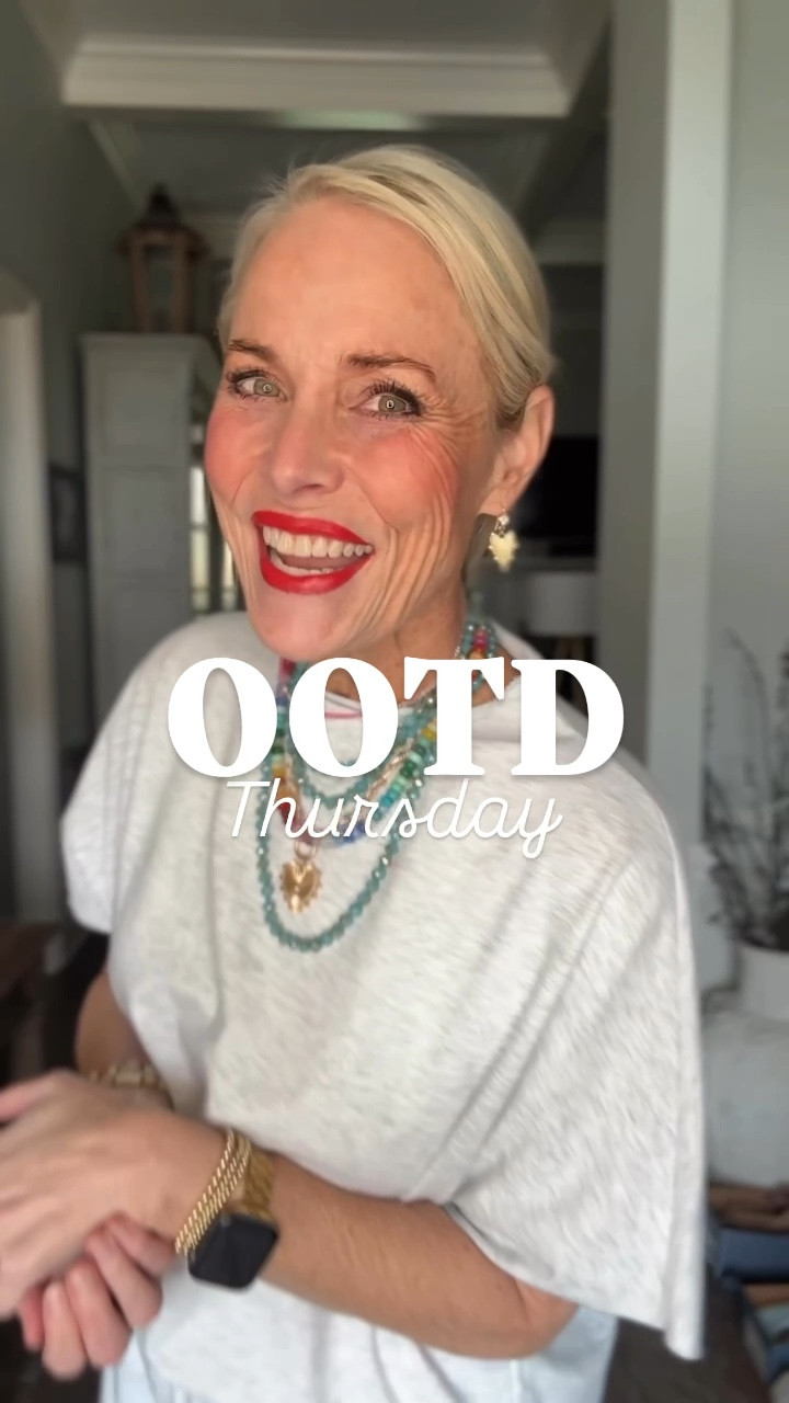 Keeping it light, comfy, and oh-so-chic for this Thursday OOTD! ✨ This set is the perfect look for less alternative to the Frank & Eileen Malibu set—same effortless vibe but way more budget-friendly!

I paired it with my new Steve Madden Dodge sneakers (cute and comfy—yes, please!), some bold Erin McDermott necklaces, beaded + everyday Amazon bracelets, and Spartina earrings to pull it all together. Easy, stylish, and perfect for spring! ☀️ Use code LAUREN20 at checkout for Erin McDermott purchases for 20% off!

Who else loves a lightweight set that looks high-end without the price tag? 👇🏼💕 

#OOTD 
#LookForLess 
#MidlifeStyle 
#CasualChic
#outfitinspiration 
#affordablefashion 
#amazonfashion 
#amazonfinds 
#amazonmusthaves 
#affiliate
#outfitinspo
#laurenoggsgee
#over50style 
#lookalike
#shopltk
#ltkover50
#ltkover40
#lookforless
#getyourcolonoscopy


#LTKWatchNow #LTKMostLoved #LTKOver40