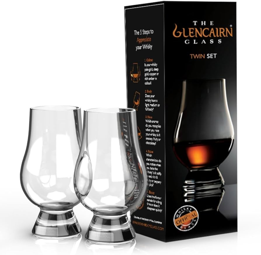 Amazon.com | GLENCAIRN WHISKY GLASS, SET OF 2 IN TWIN GIFT CARTON: Wine Glasses | Amazon (US)
