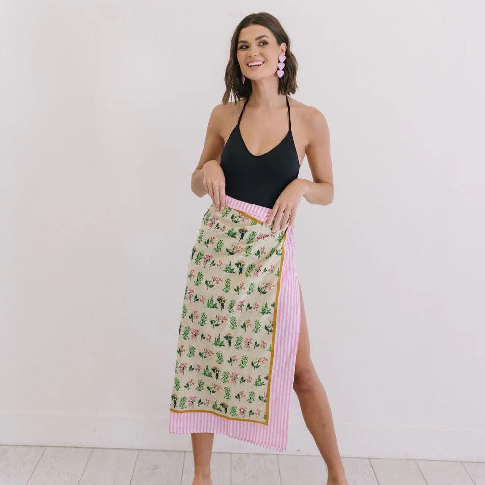 Pink Field Sarong | Sunshine Tienda