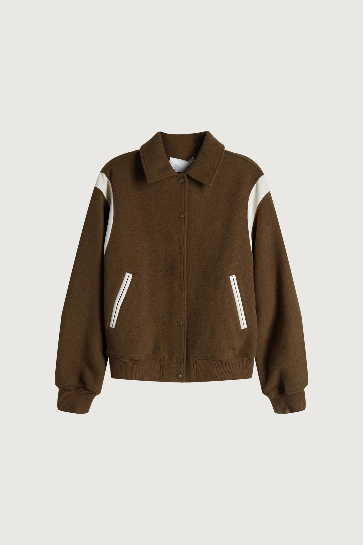 VARSITY WOOL BLEND BOMBER | OAK + FORT