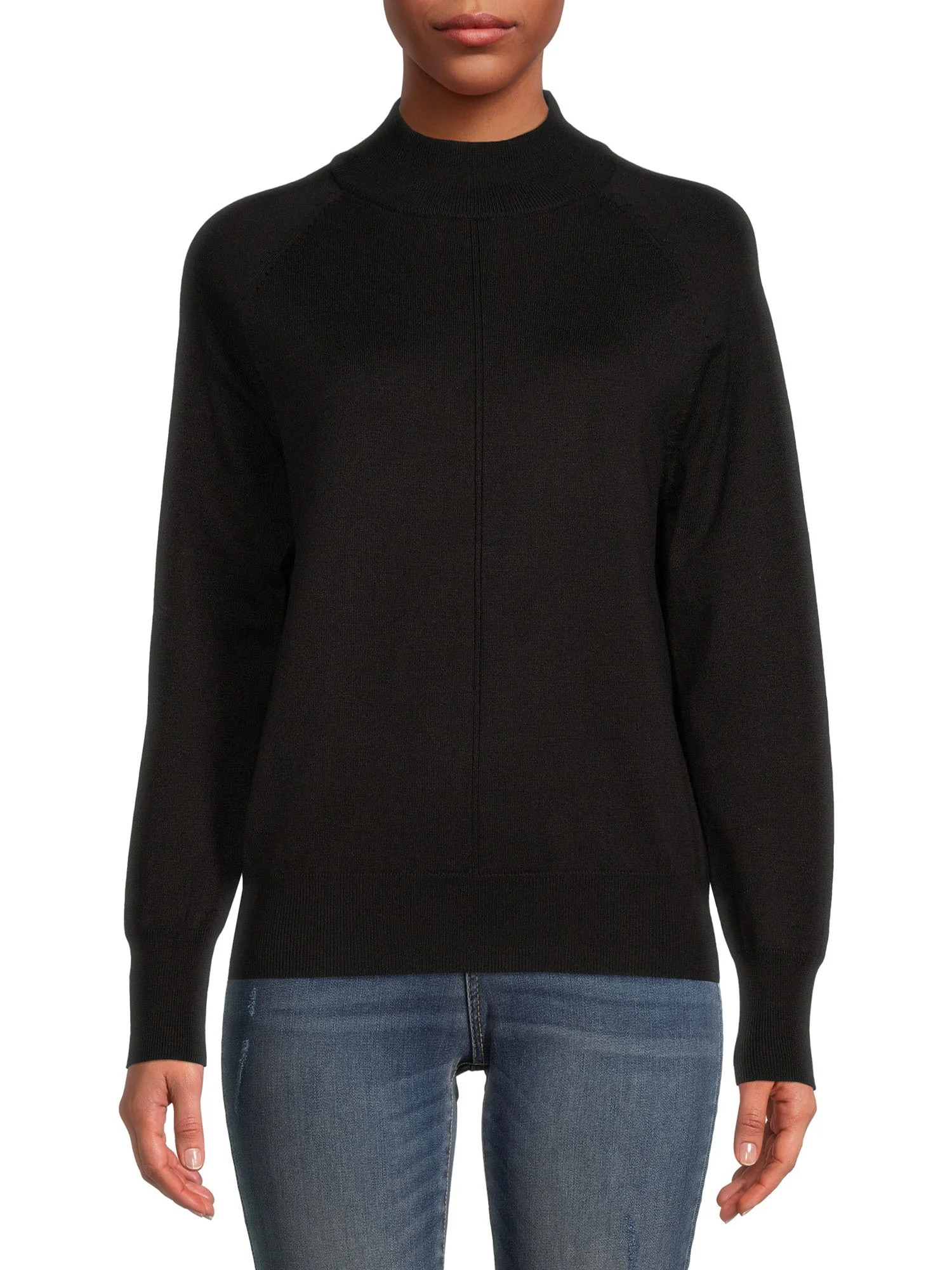 Time and Tru Women's Mockneck Sweater | Walmart (US)