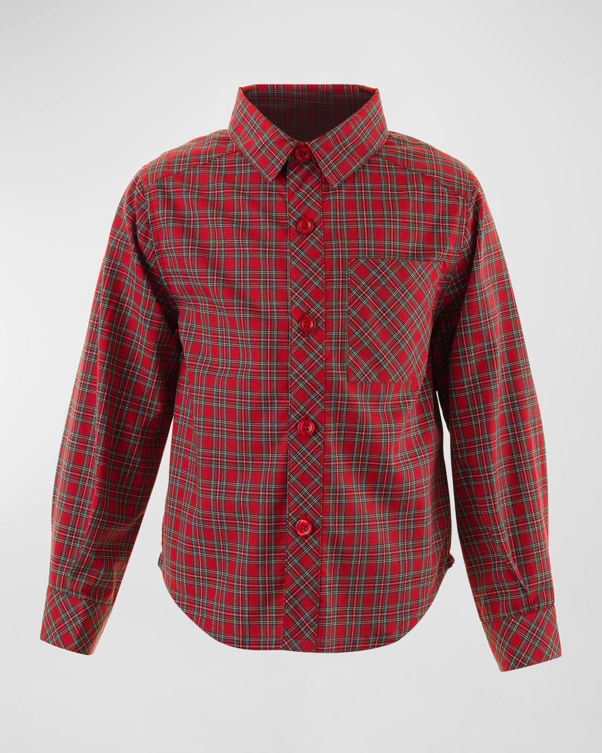 Boy's Tartan-Print Festive Shirt, Size 2-10 | Neiman Marcus