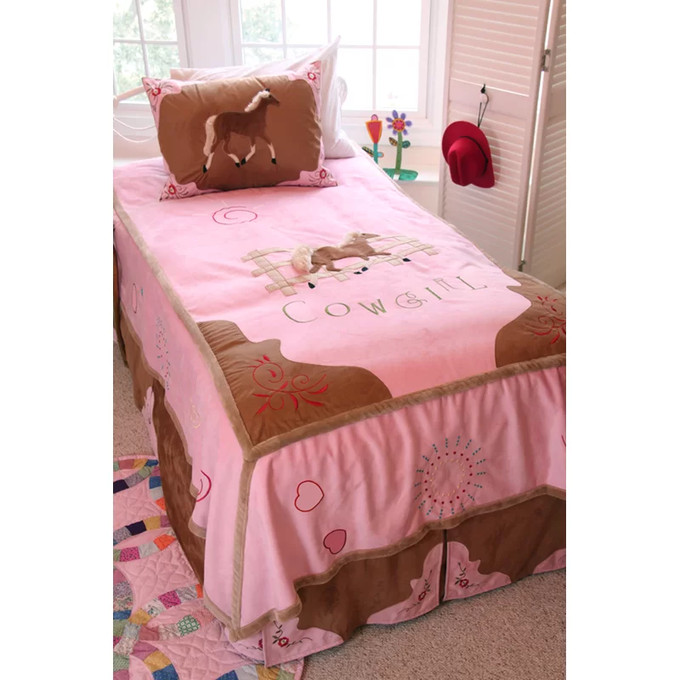 Girls Horse Bedding Cowgirl Theme Bedroom Pony Bedding Sets