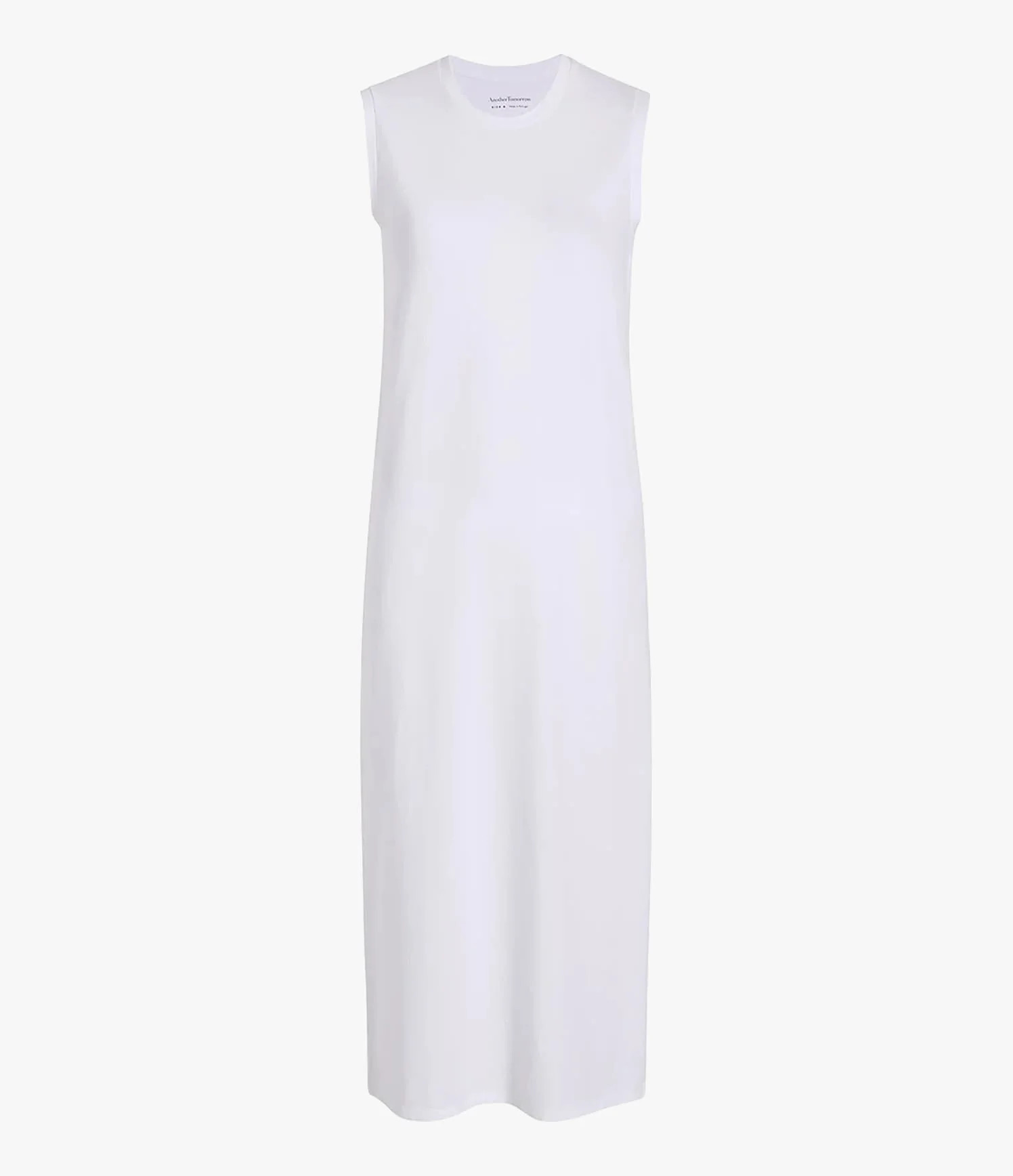 Sleeveless Tee Dress | White | AnotherTomorrow