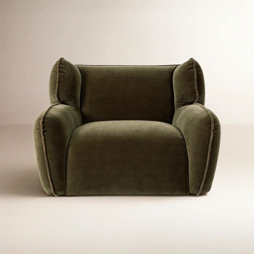 Thaddeus Oversized Upholstered Swivel Chair | Joss & Main