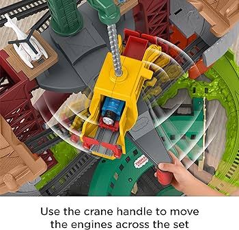 Thomas & Friends Multi-Level Track Set Trains & Cranes Super Tower With Thomas & Percy Engines Pl... | Amazon (US)