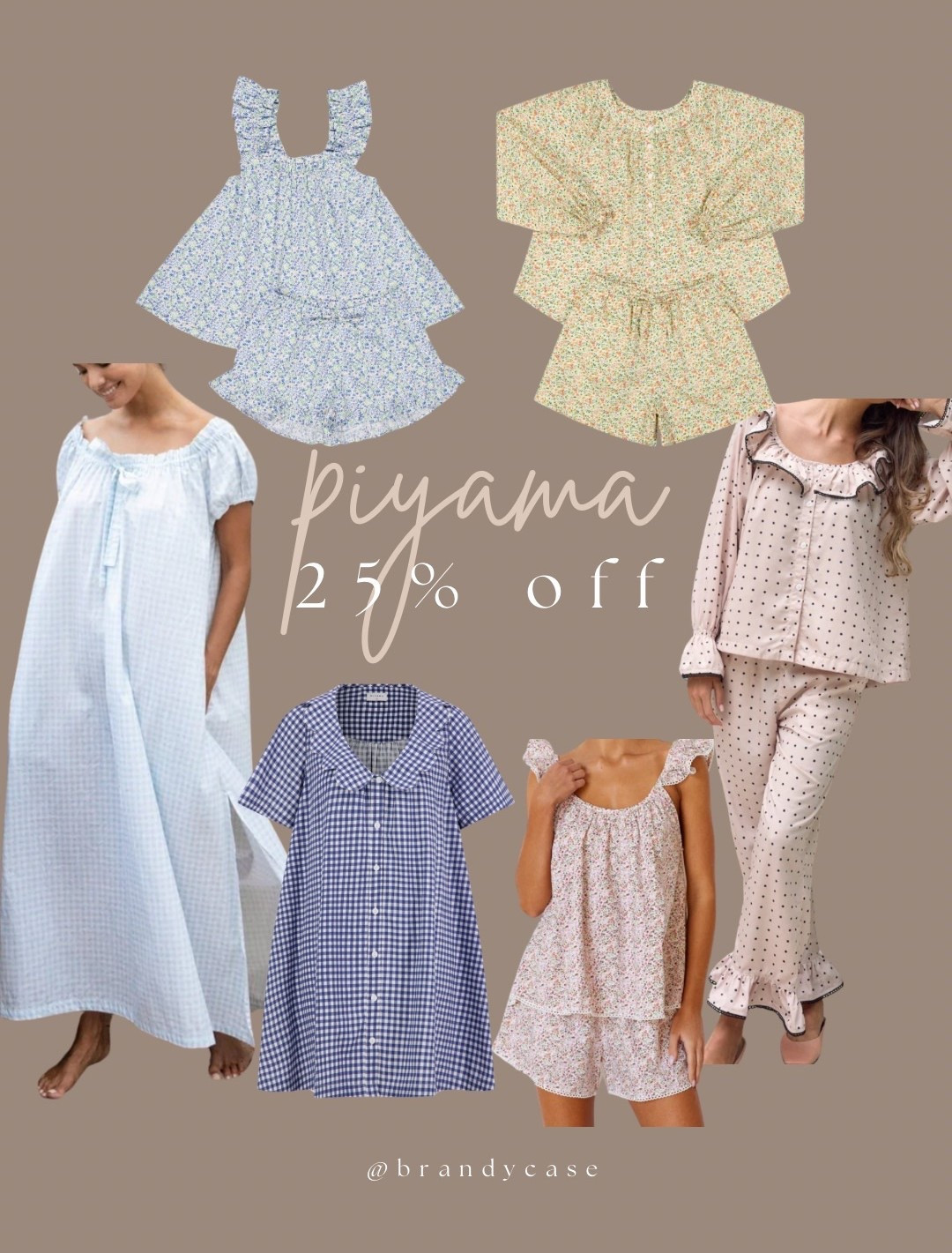 beautiful pajamas and loungewear, 25% off! would make such a great gift or if you’re looking to spruce up your pjs! I ordered the gingham lounge dress in a small! 

#LTKSaleAlert
