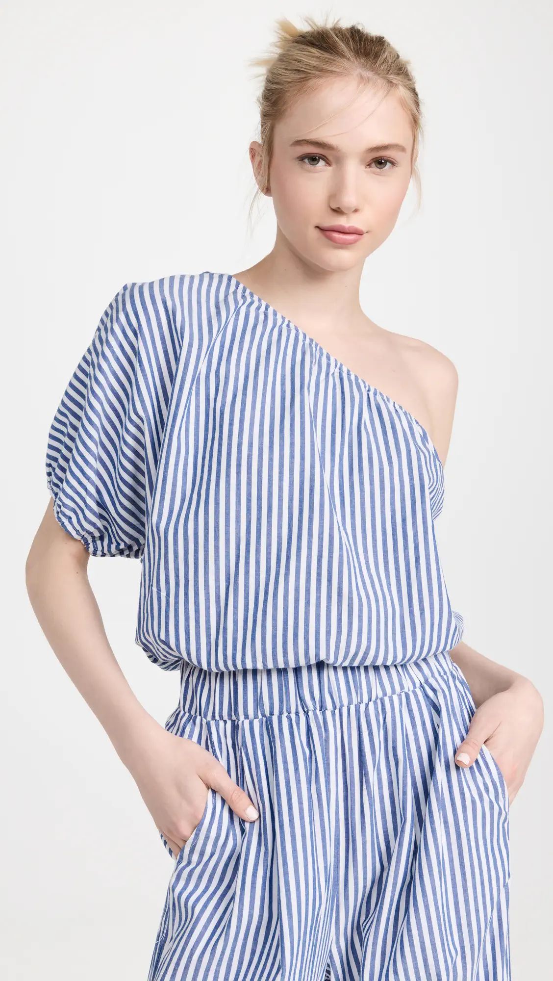 Stripe Poplin Shoulder Top | Shopbop