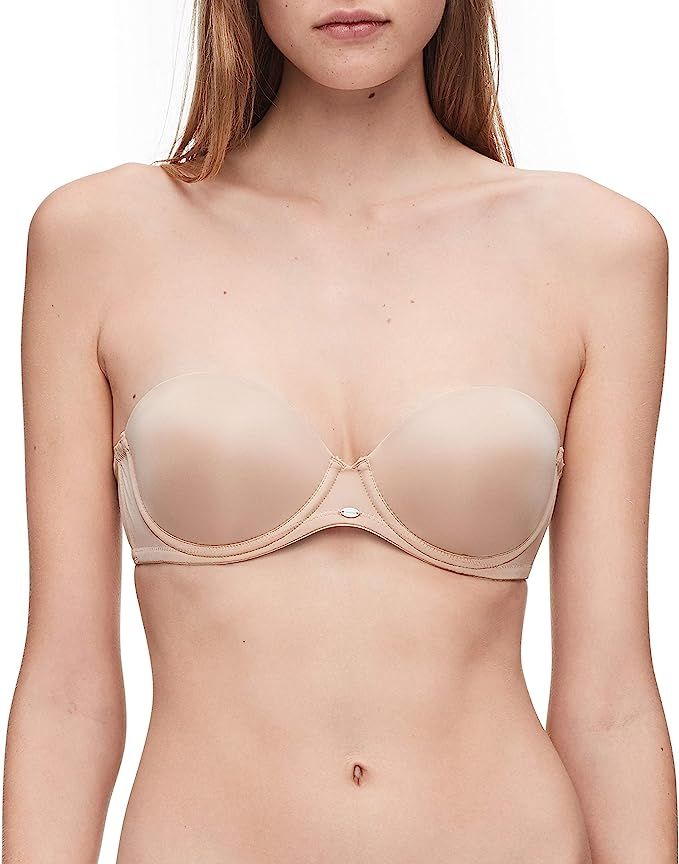 Calvin Klein Women's Naked Glamour Strapless Push Up Bra | Amazon (US)