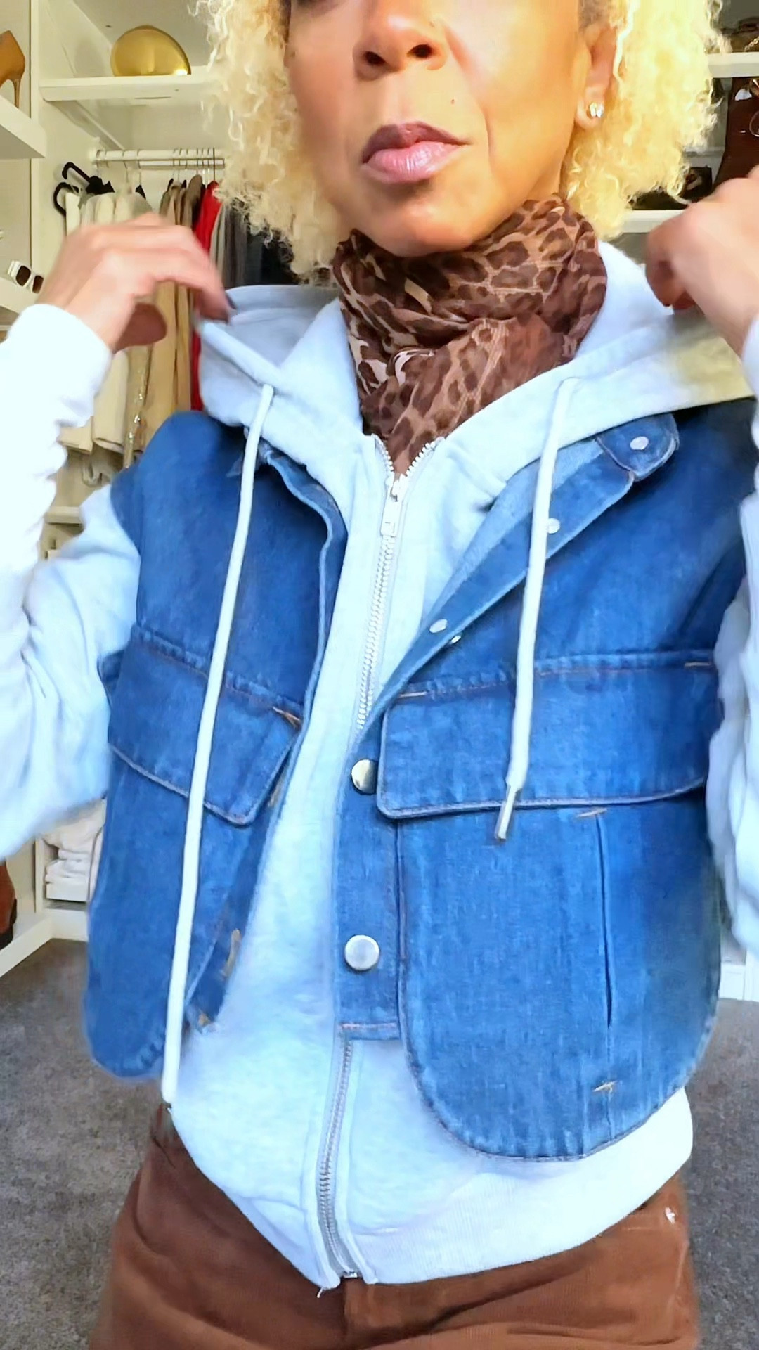 This year I’m wearing all of my clothes. Be creative and find new ways to style up your basics. This cropped zip up hoodie makes a great layering piece and adds interest and personality to your outfit. 

#LTKOver40 #LTKSeasonal #LTKootd